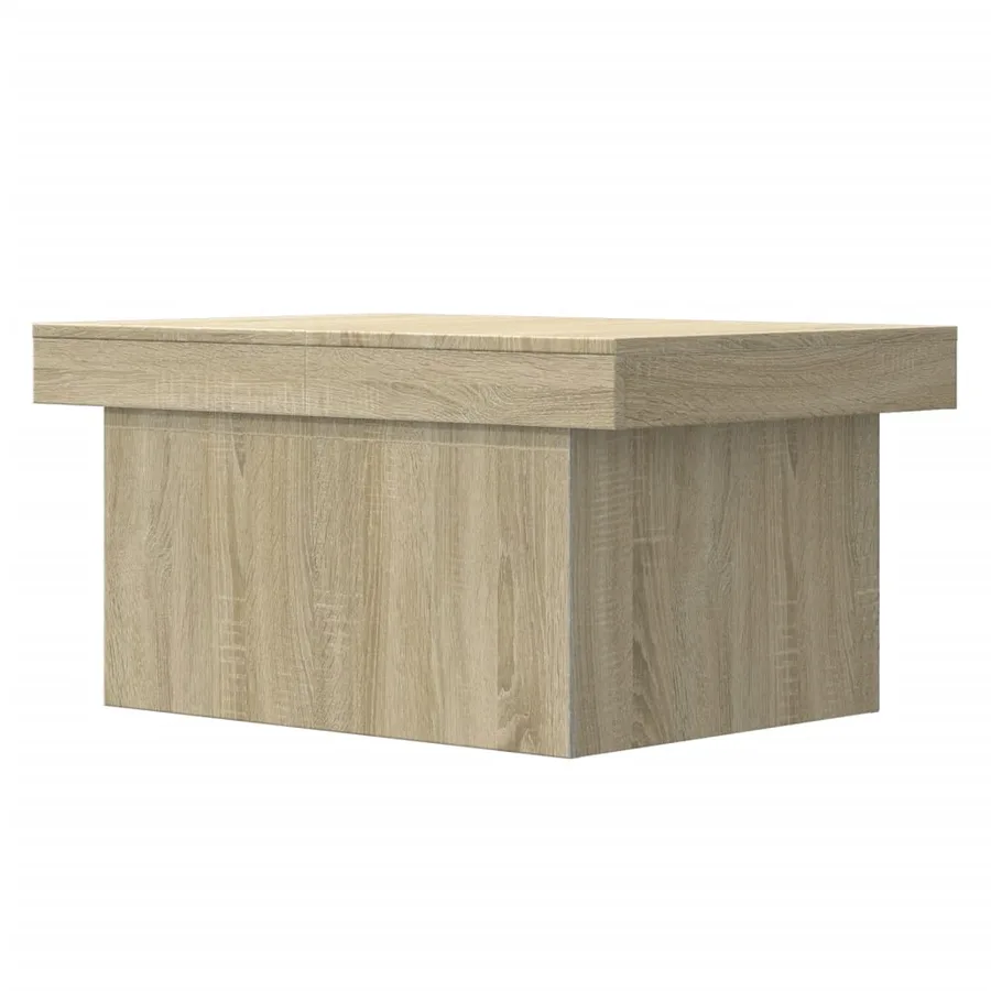 Table basse chêne sonoma 100x55x40 cm bois d'ingénierie - 7