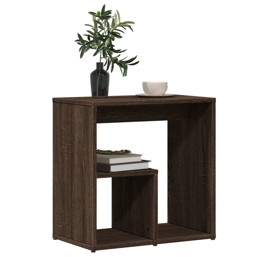 Tables d'appoint 2 pcs chêne marron 50x30x50 cm bois ingénierie - 4