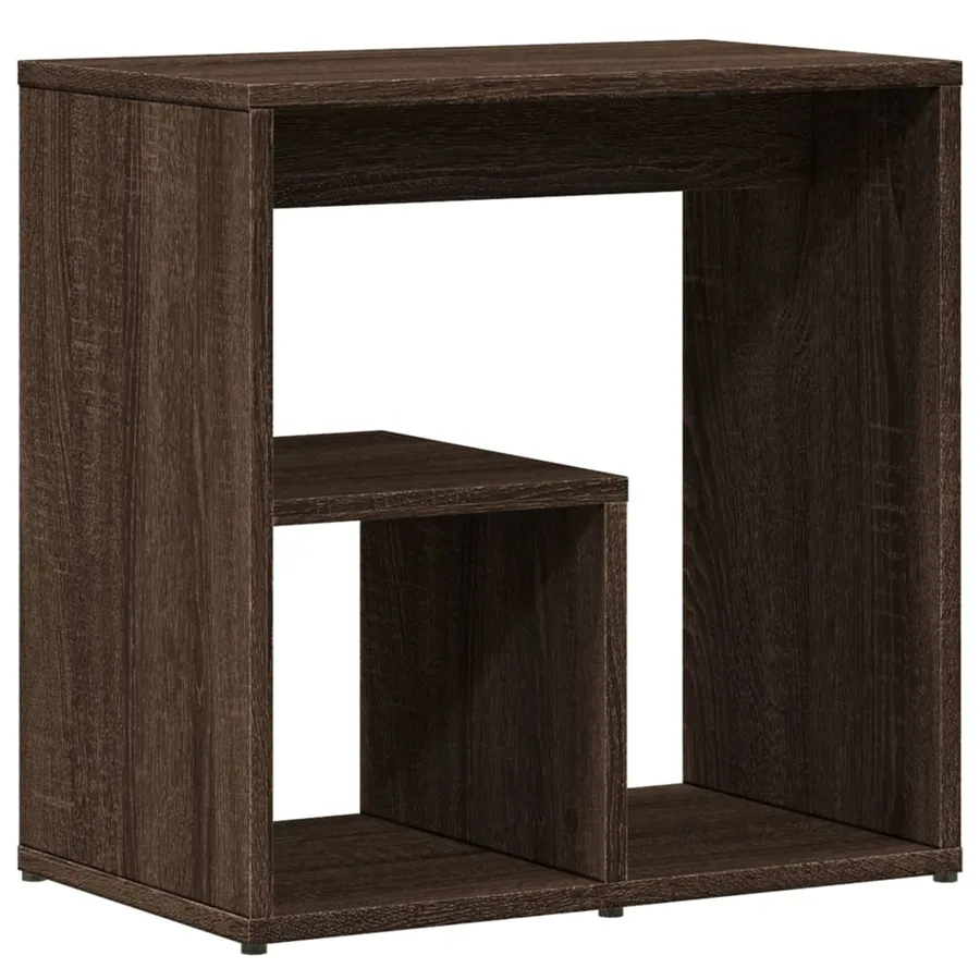 Tables d'appoint 2 pcs chêne marron 50x30x50 cm bois ingénierie - 5