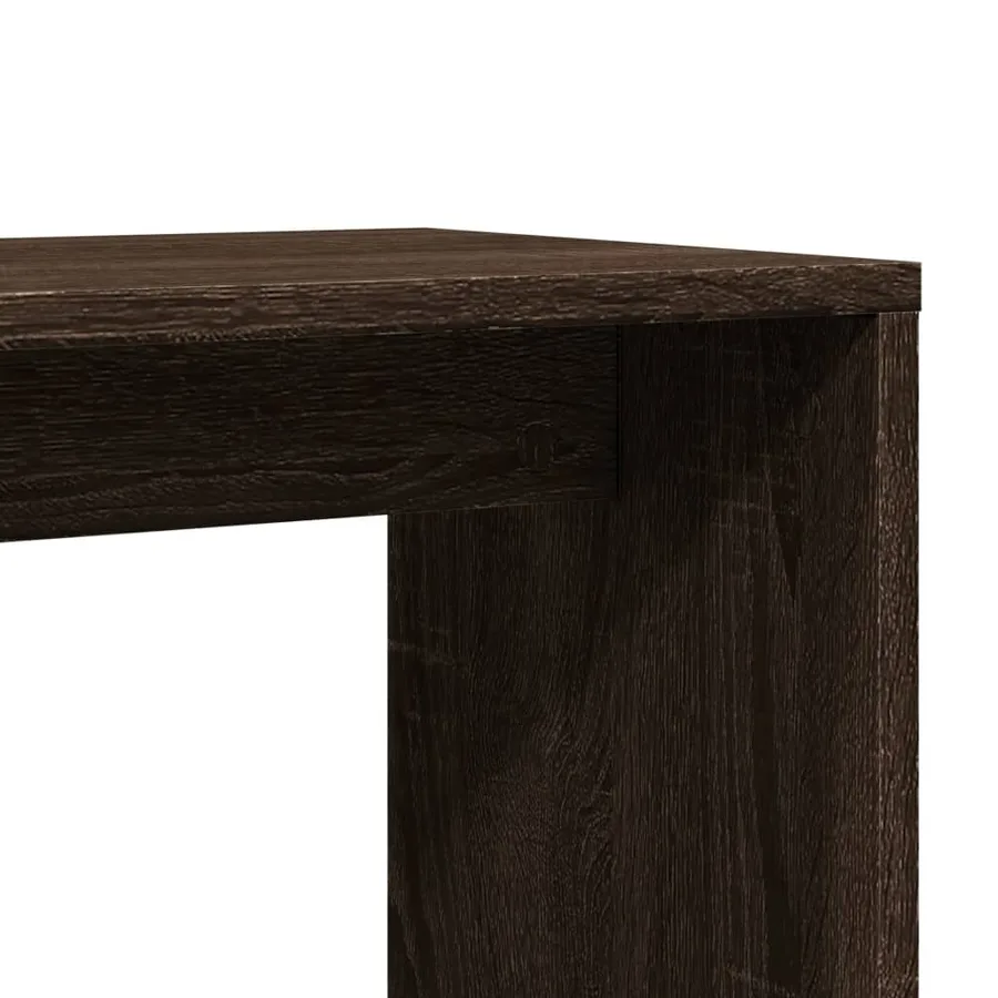 Tables d'appoint 2 pcs chêne marron 50x30x50 cm bois ingénierie - 9