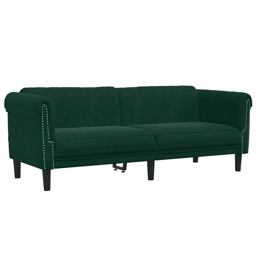Ensemble de canapés 3 pcs vert foncé velours - 6