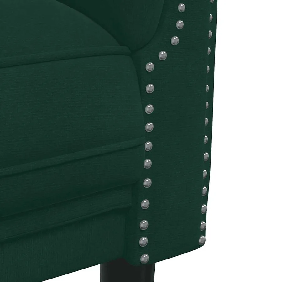 Ensemble de canapés 3 pcs vert foncé velours - 7