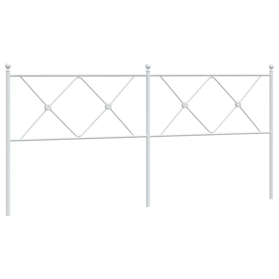 Tête de lit de remplacement métal blanc 180 cm - 2
