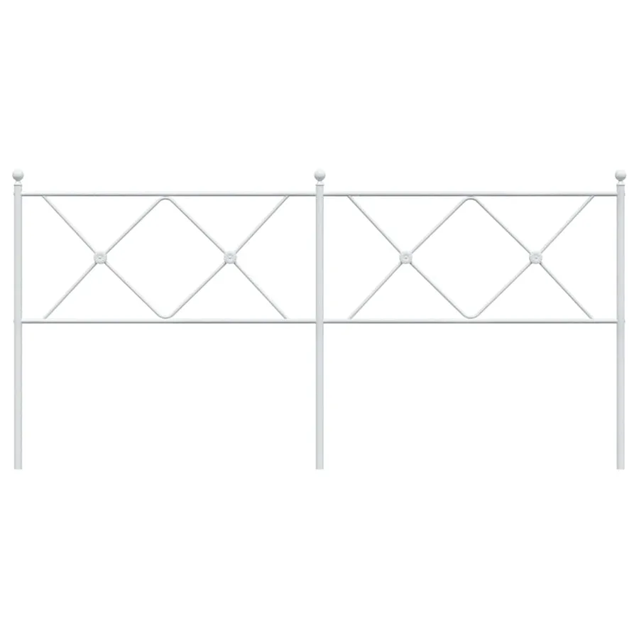 Tête de lit de remplacement métal blanc 180 cm - 4