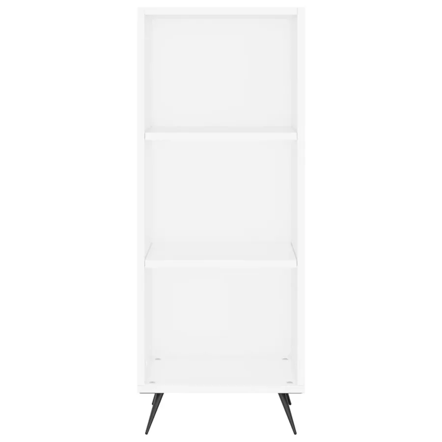 Armoire à étagères blanc 34,5x32,5x90 cm bois d'ingénierie - 4