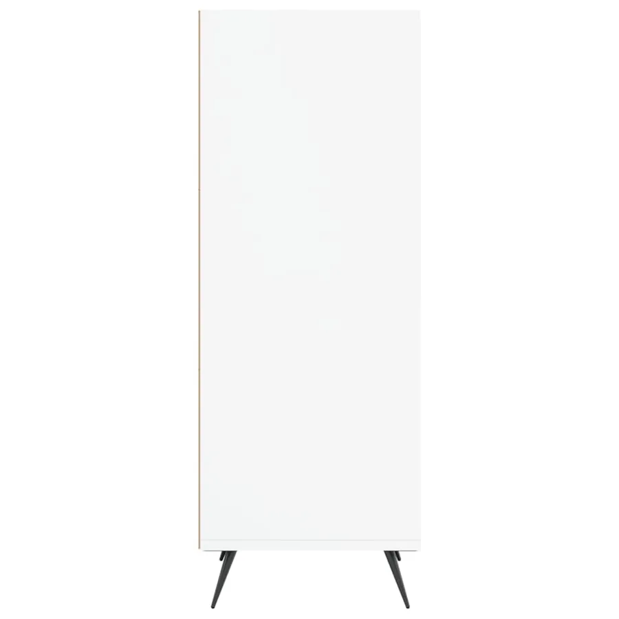 Armoire à étagères blanc 34,5x32,5x90 cm bois d'ingénierie - 5