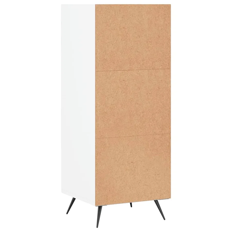 Armoire à étagères blanc 34,5x32,5x90 cm bois d'ingénierie - 6