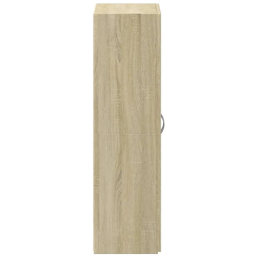 Armoire de classement chêne sonoma 60x32x115 cm bois ingénierie - 5