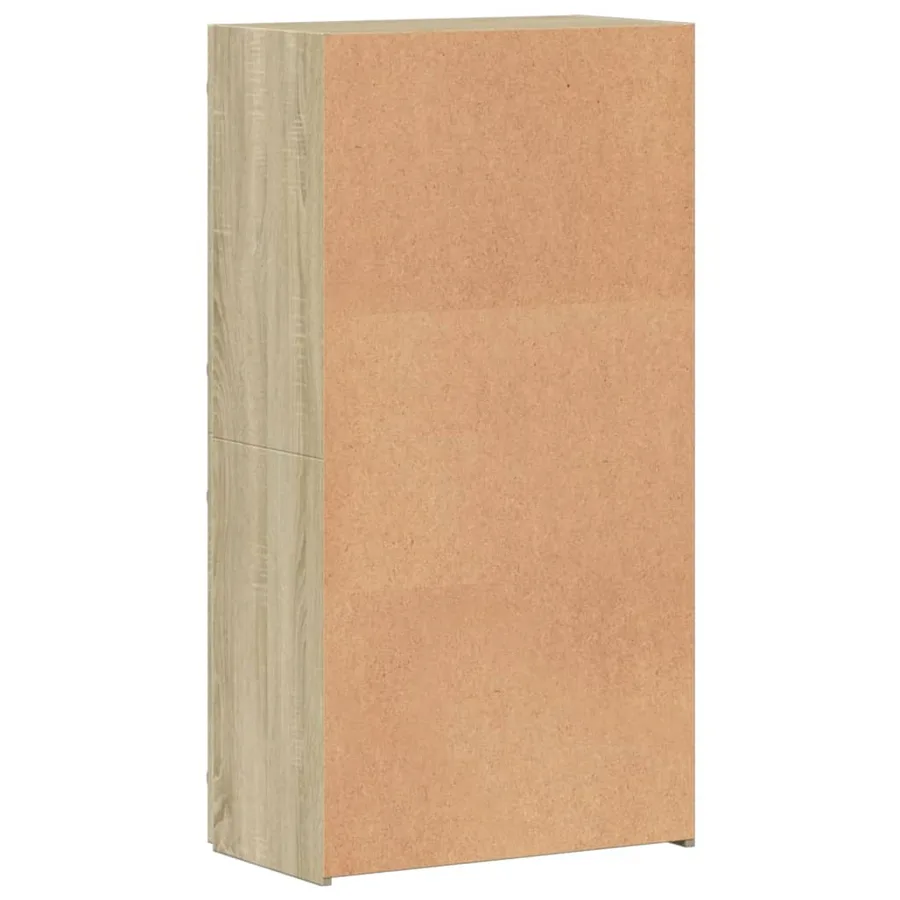 Armoire de classement chêne sonoma 60x32x115 cm bois ingénierie - 6