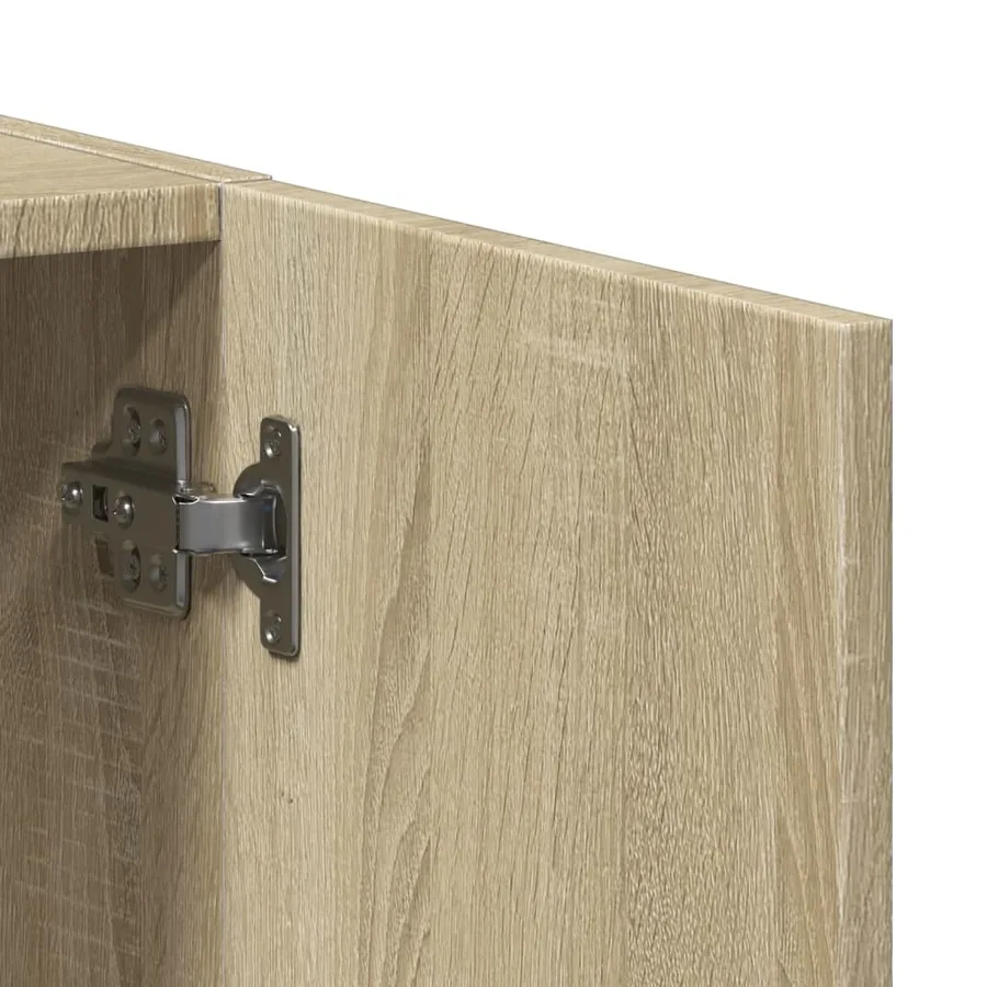 Armoire de classement chêne sonoma 60x32x115 cm bois ingénierie - 8