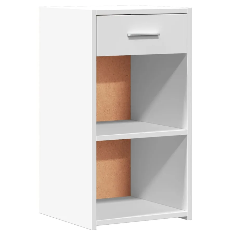 Tables de chevet 2 pcs blanc 35x34x65 cm bois d'ingénierie - 4