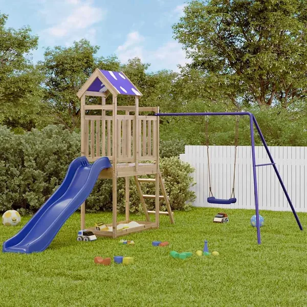 Aire de jeux d'extérieur bois de pin imprégné