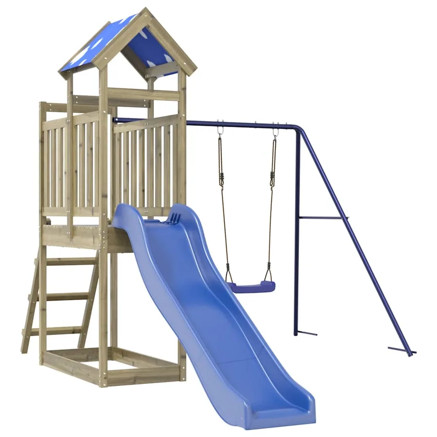 Aire de jeux d'extérieur bois de pin imprégné - 2