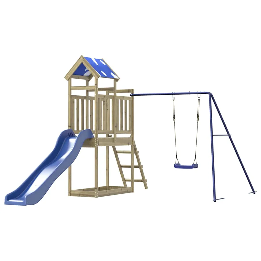 Aire de jeux d'extérieur bois de pin imprégné - 4
