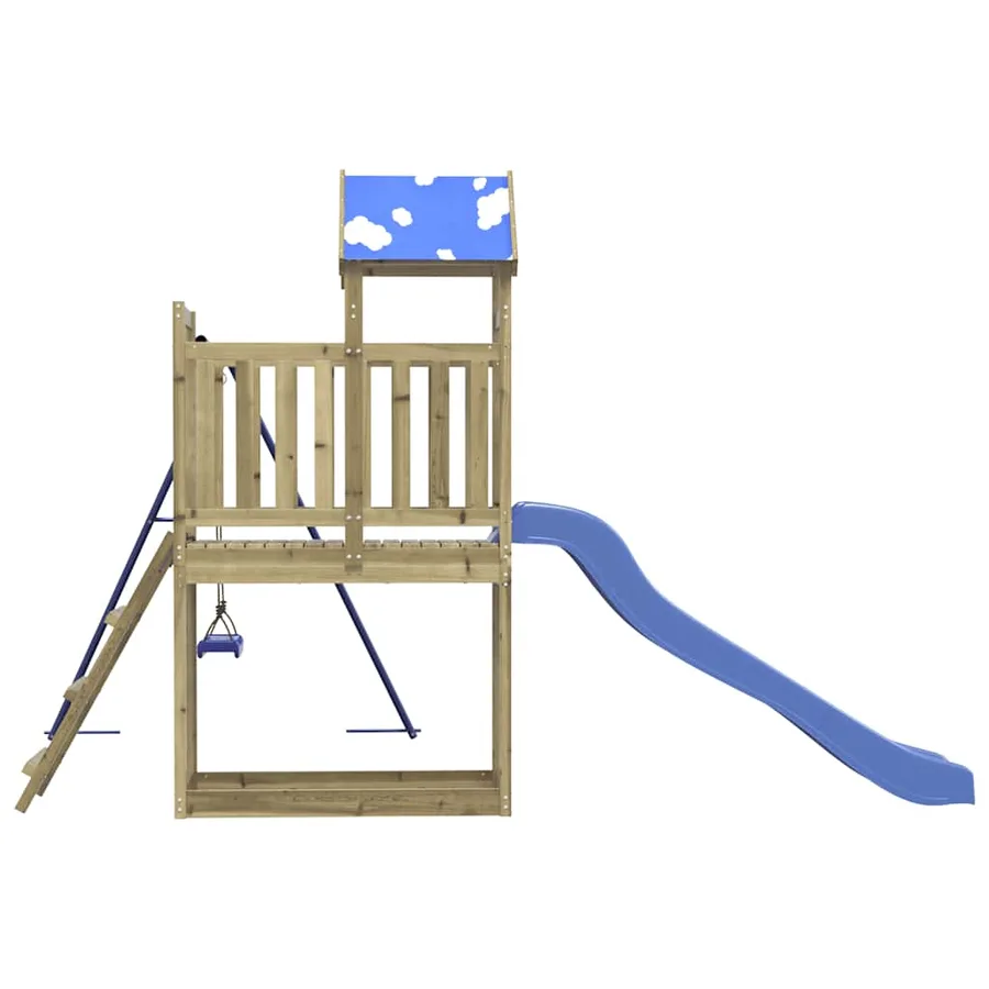 Aire de jeux d'extérieur bois de pin imprégné - 5