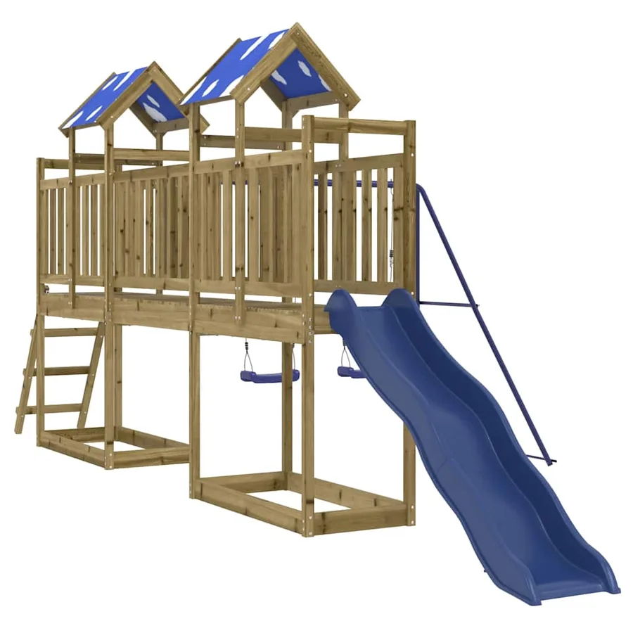 Aire de jeux d'extérieur bois de pin imprégné - 2