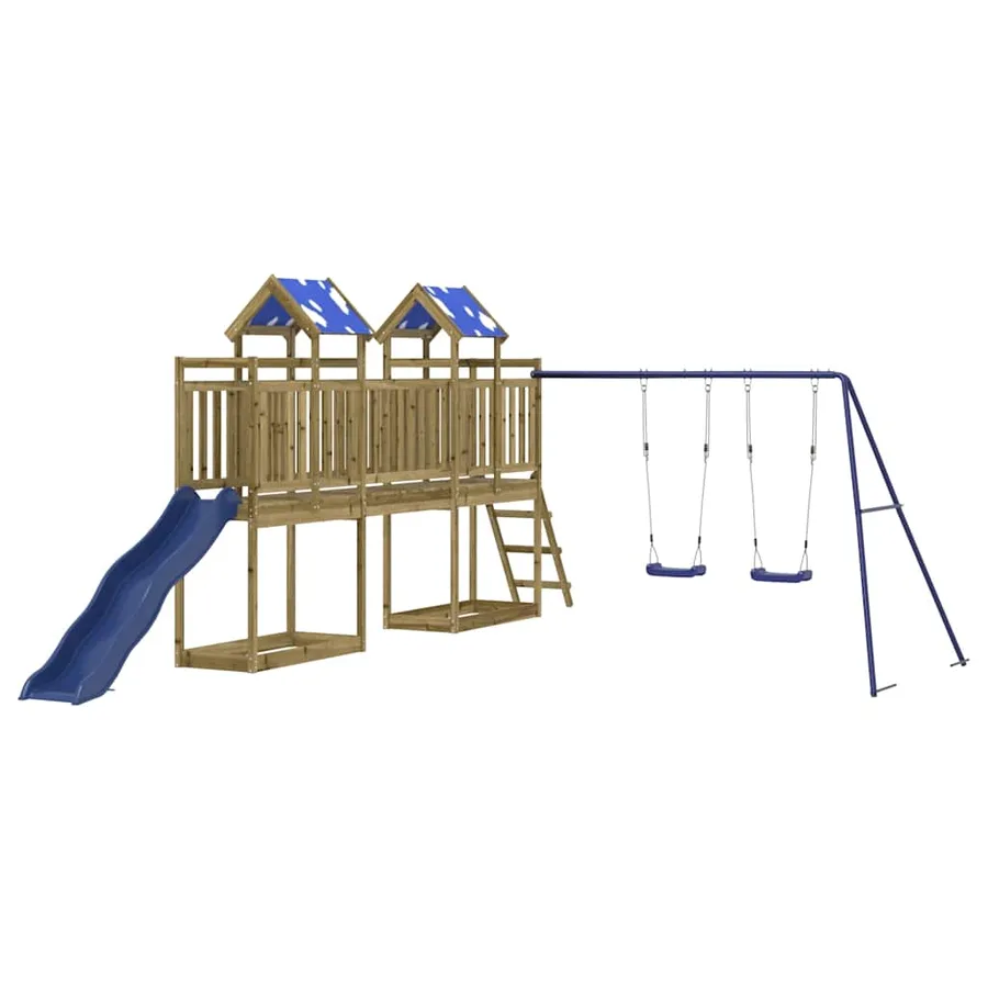 Aire de jeux d'extérieur bois de pin imprégné - 3