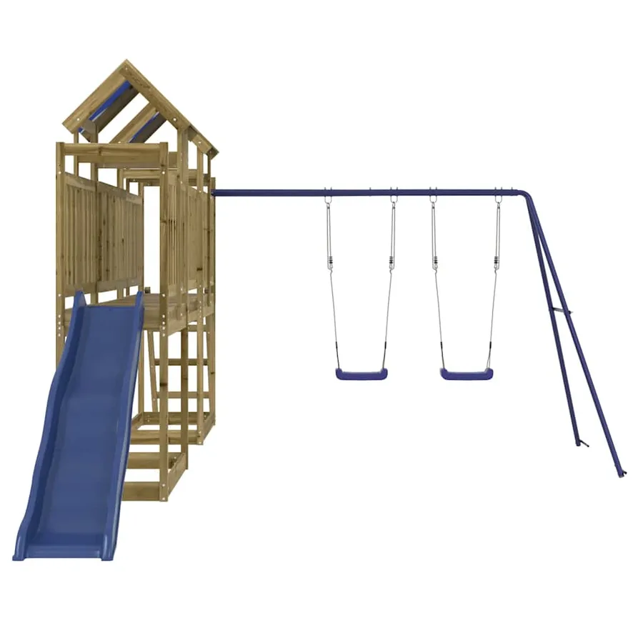Aire de jeux d'extérieur bois de pin imprégné - 4