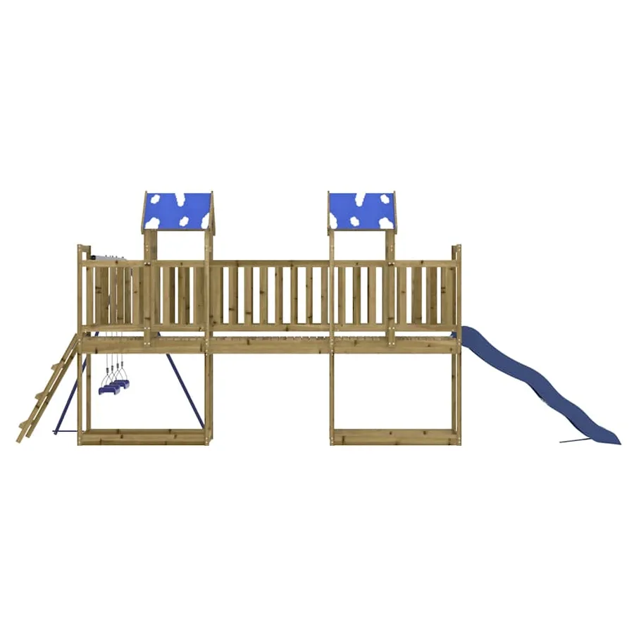 Aire de jeux d'extérieur bois de pin imprégné - 5