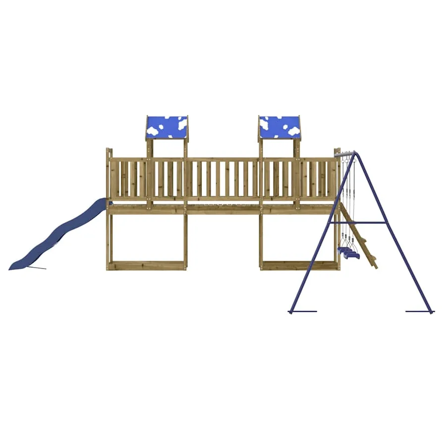 Aire de jeux d'extérieur bois de pin imprégné - 6