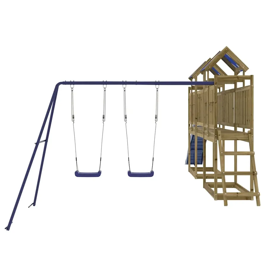 Aire de jeux d'extérieur bois de pin imprégné - 7