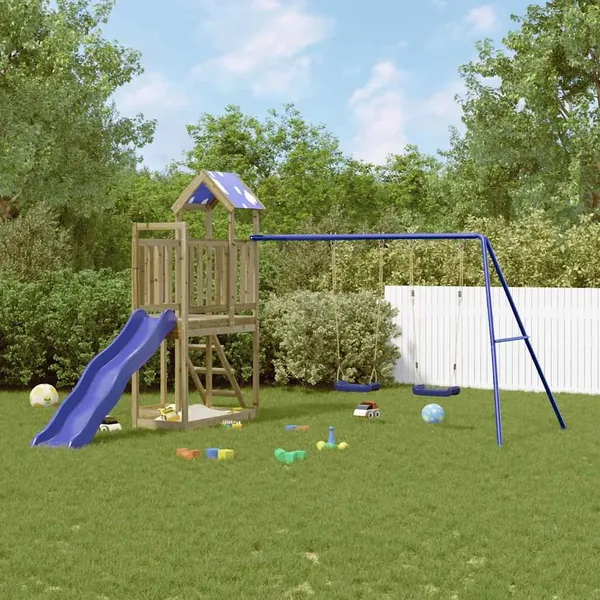 Aire de jeux d'extérieur bois de pin imprégné