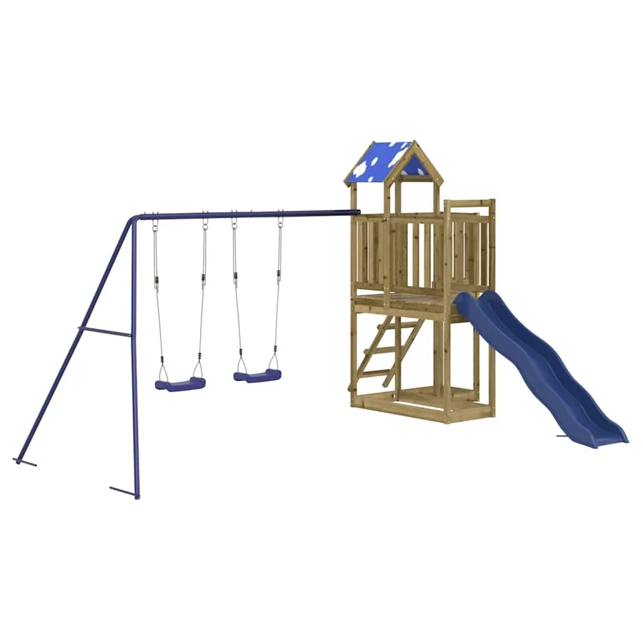 Aire de jeux d'extérieur bois de pin imprégné - 2