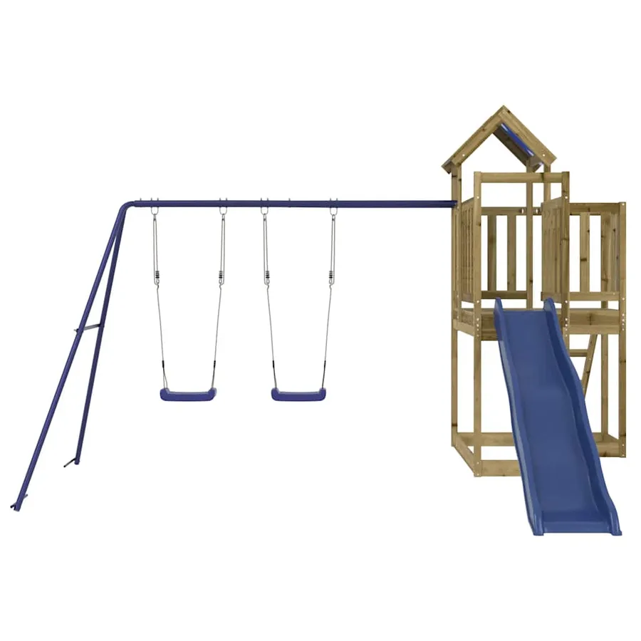 Aire de jeux d'extérieur bois de pin imprégné - 4