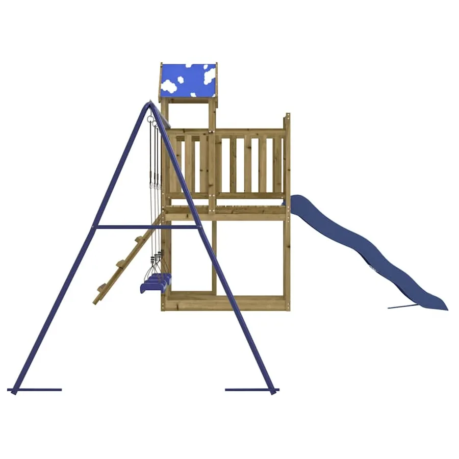 Aire de jeux d'extérieur bois de pin imprégné - 5