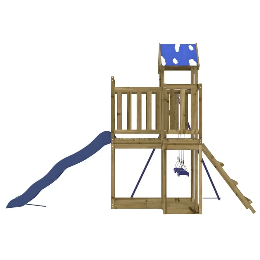 Aire de jeux d'extérieur bois de pin imprégné - 6