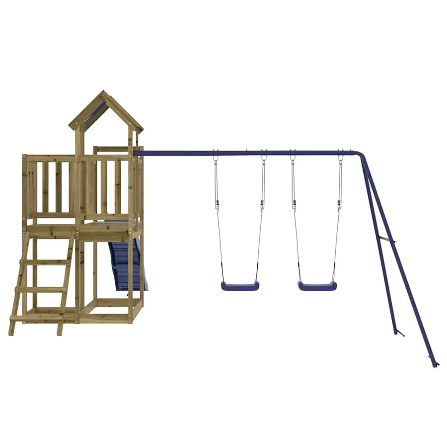 Aire de jeux d'extérieur bois de pin imprégné - 7