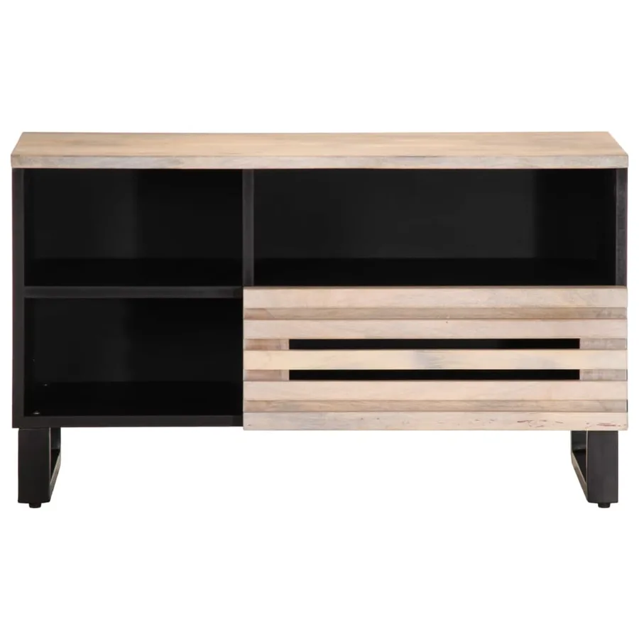 Meuble TV 80x34x46 cm bois massif de manguier - 2