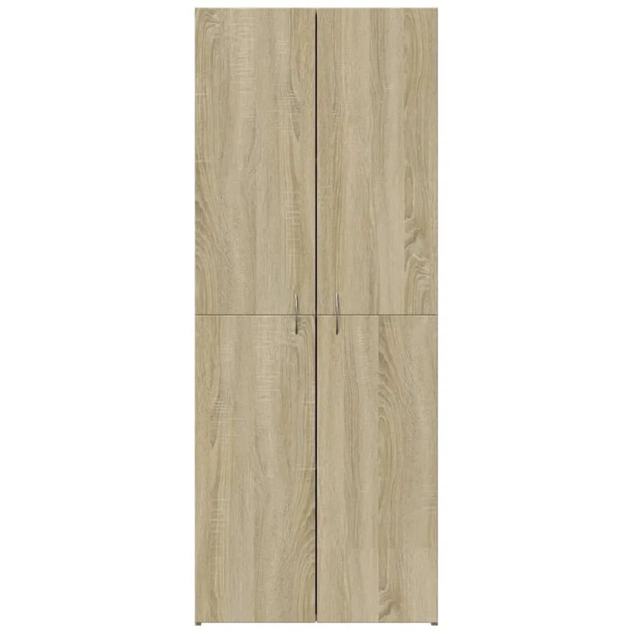 Armoire de classement chêne sonoma 60x32x153 cm bois ingénierie - 4