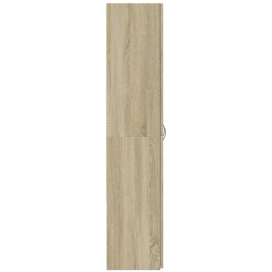 Armoire de classement chêne sonoma 60x32x153 cm bois ingénierie - 5