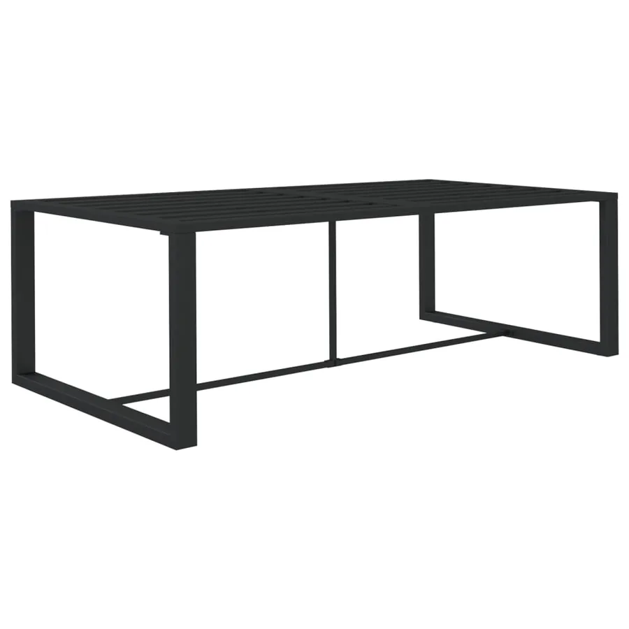 Salon de jardin 10 pcs avec coussins Aluminium Anthracite - 4