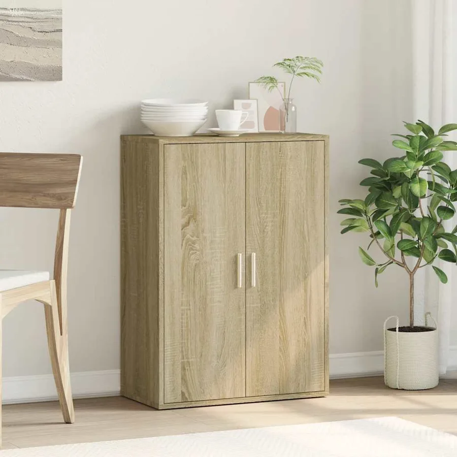 Buffet chêne sonoma 60x31x84 cm bois d'ingénierie - 3