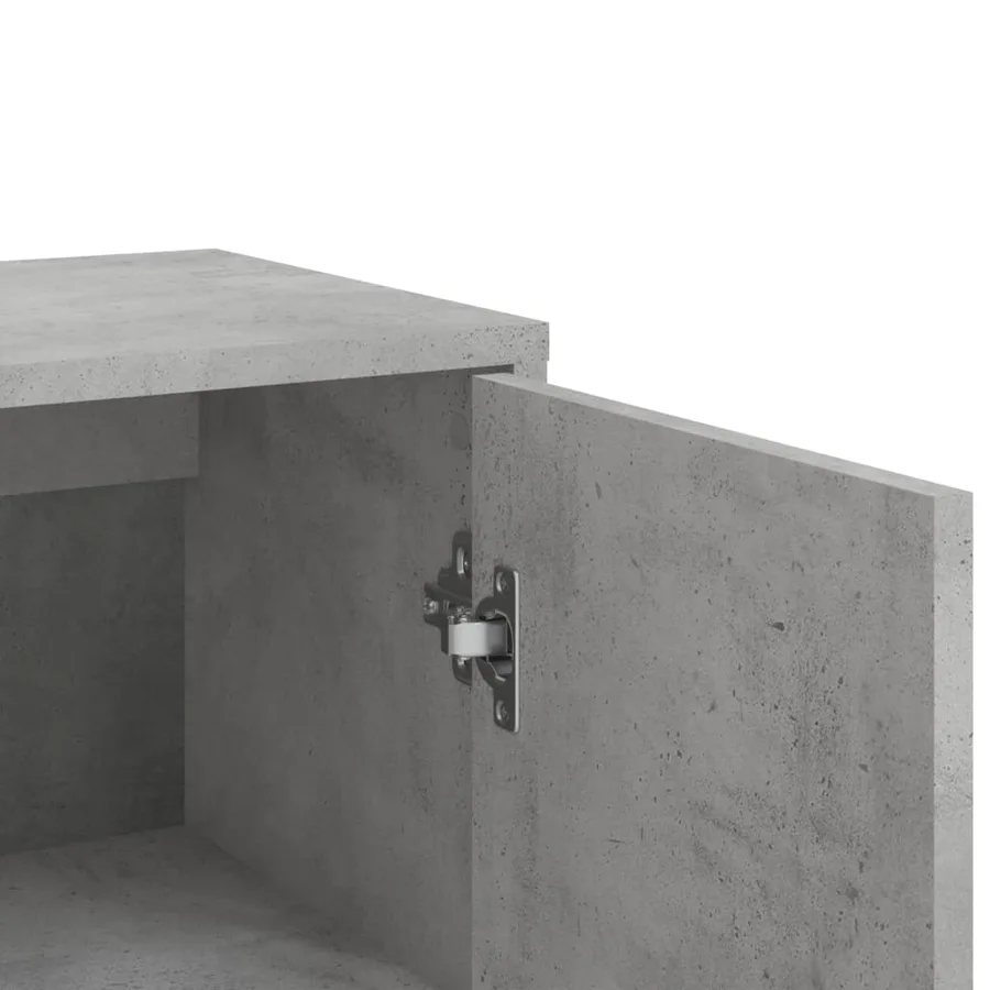 Buffets 3 pcs gris béton 60x31x84 cm bois d'ingénierie - 7