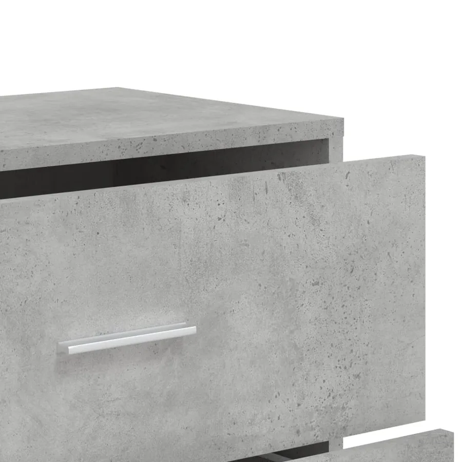 Buffets 3 pcs gris béton 60x31x84 cm bois d'ingénierie - 8