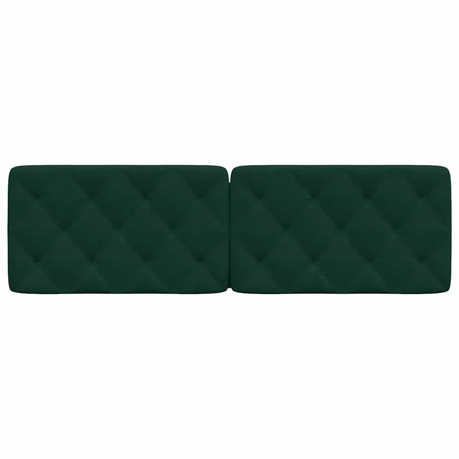 Coussin de tête de lit vert foncé 160 cm velours - 5