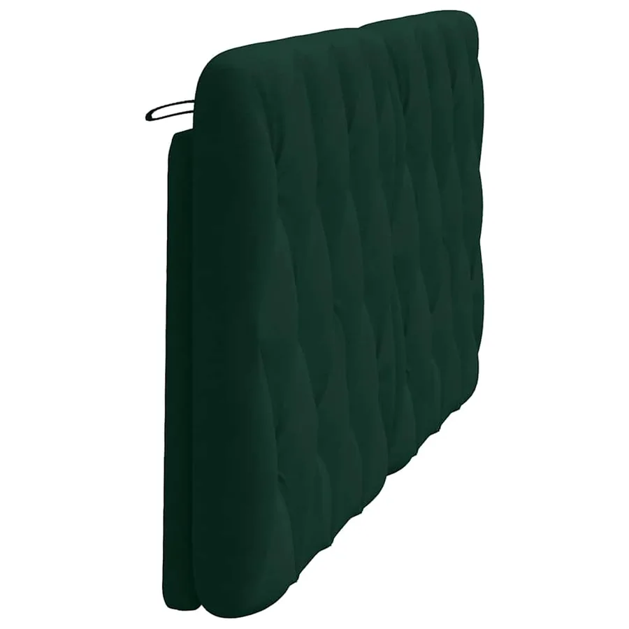 Coussin de tête de lit vert foncé 160 cm velours - 6