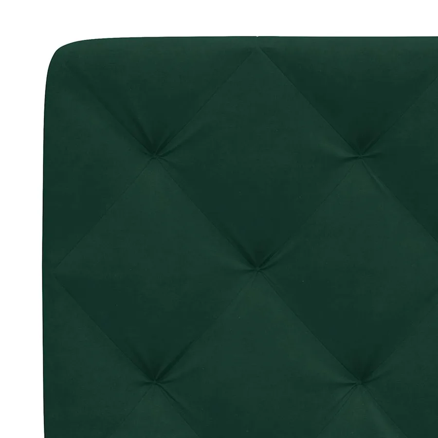 Coussin de tête de lit vert foncé 160 cm velours - 8