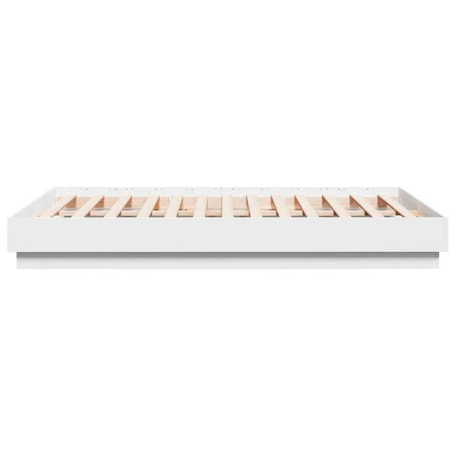 Cadre de lit sans matelas blanc 120x190 cm - 5