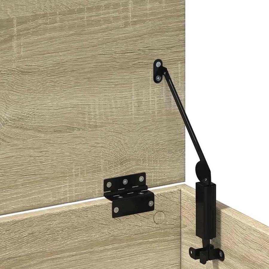 Boîte de rangement chêne sonoma 102x35x35 cm bois d'ingénierie - 9