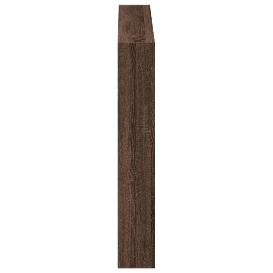 Armoire tête de lit avec LED chêne marron 100x17x102 cm - 7