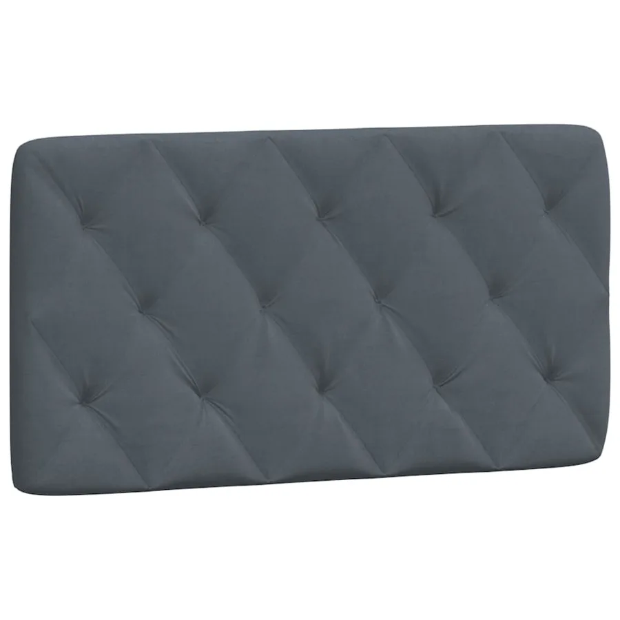 Lit avec matelas gris foncé 100x200 cm velours - 5