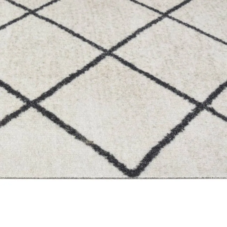 Tapis de cuisine lavable impression carrée 45x150 cm velours - 4