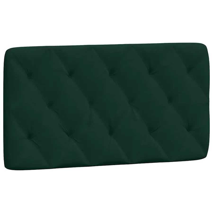 Lit avec matelas vert foncé 100x200 cm velours - 5