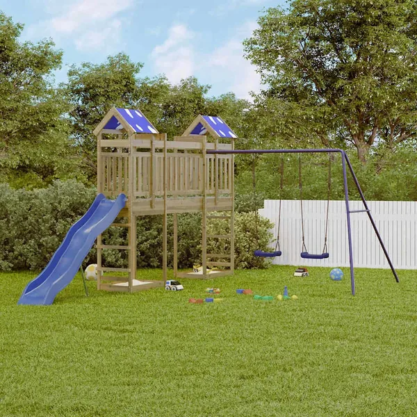 Aire de jeux d'extérieur bois de pin imprégné