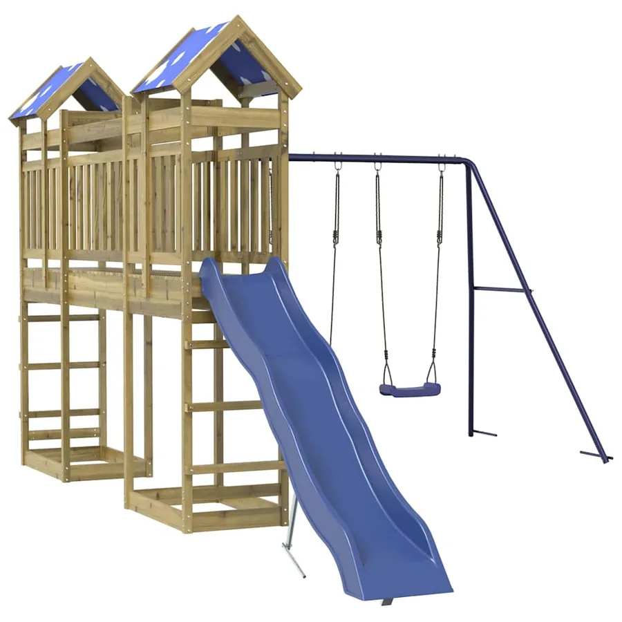 Aire de jeux d'extérieur bois de pin imprégné - 2