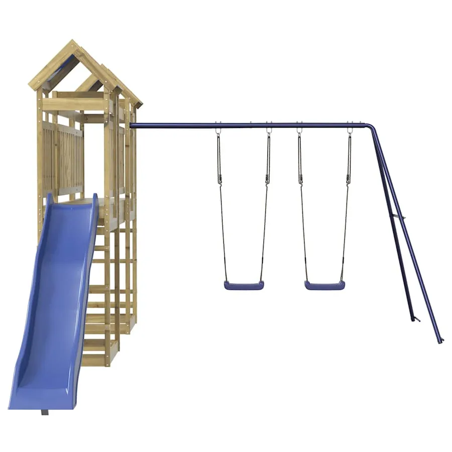 Aire de jeux d'extérieur bois de pin imprégné - 3
